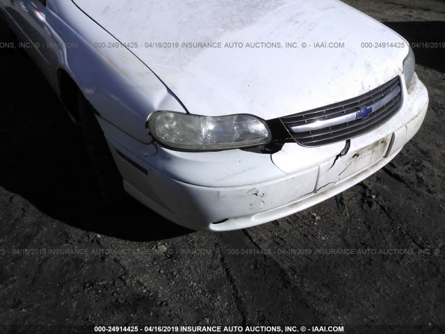 1G1NE52J53M692434 - 2003 CHEVROLET MALIBU LS WHITE photo 6