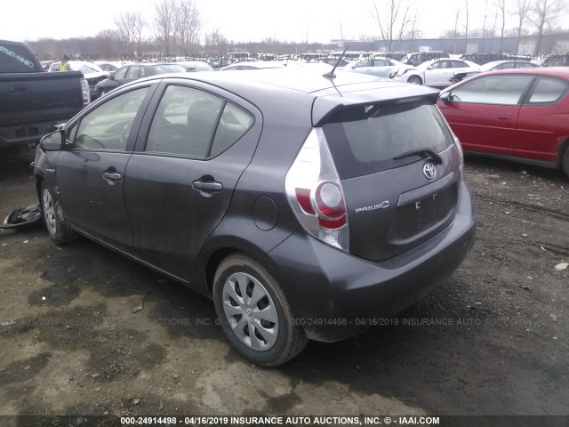 JTDKDTB35D1531930 - 2013 TOYOTA PRIUS C Pewter photo 3