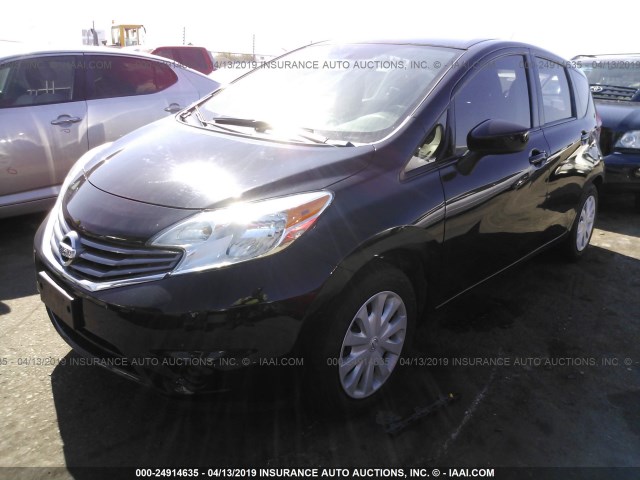 3N1CE2CP5GL402289 - 2016 NISSAN VERSA NOTE S/S PLUS/SV/SL/SR BLACK photo 2