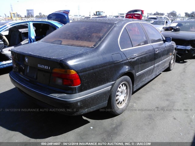 WBADD6323VBW11994 - 1997 BMW 528 I AUTOMATIC BLACK photo 4