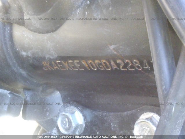 JKAEXEE10GDA22841 - 2016 KAWASAKI EX650 E RED photo 10