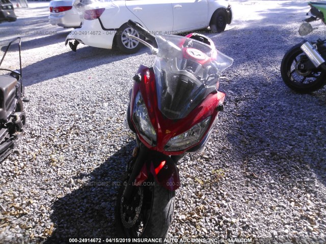 JKAEXEE10GDA22841 - 2016 KAWASAKI EX650 E RED photo 5