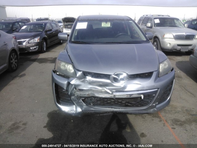 JM3ER2WM1A0331289 - 2010 MAZDA CX-7 SILVER photo 6