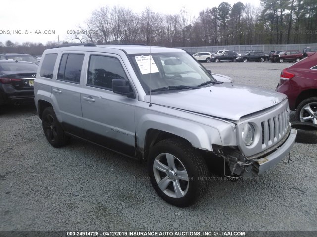 1C4NJRBB3CD537982 - 2012 JEEP PATRIOT SPORT SILVER photo 1