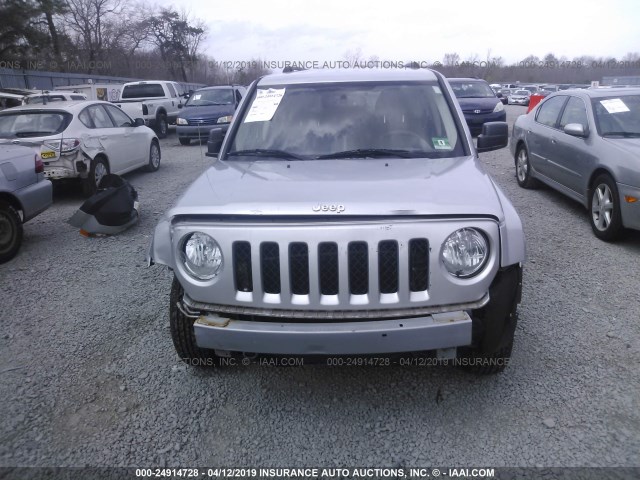 1C4NJRBB3CD537982 - 2012 JEEP PATRIOT SPORT SILVER photo 6