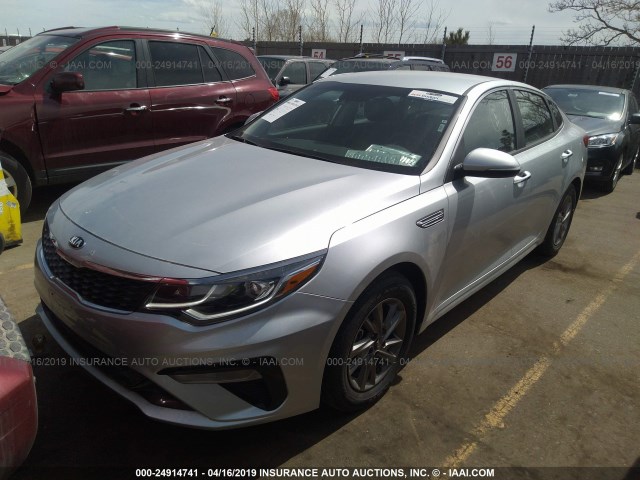 5XXGT4L34KG334648 - 2019 KIA OPTIMA LX/S GRAY photo 2