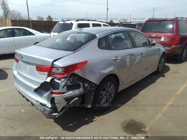 5XXGT4L34KG334648 - 2019 KIA OPTIMA LX/S GRAY photo 4