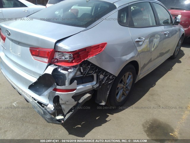 5XXGT4L34KG334648 - 2019 KIA OPTIMA LX/S GRAY photo 6