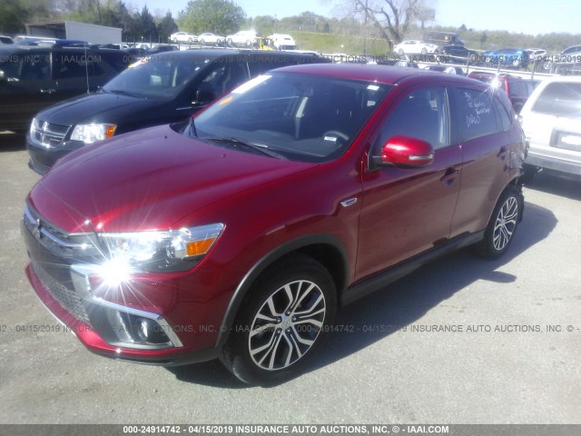 JA4AP4AU8KU011553 - 2019 MITSUBISHI OUTLANDER SPORT GT/SE RED photo 2