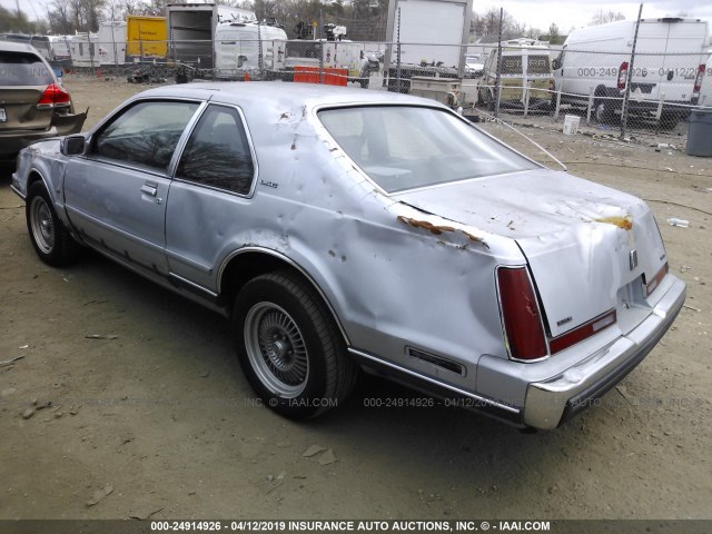 1LNBM93E6KY766016 - 1989 LINCOLN MARK VII LSC SILVER photo 3