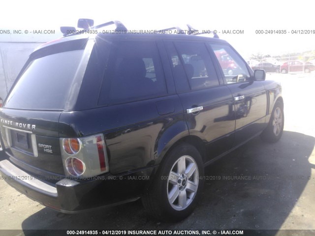 SALME11474A179222 - 2004 LAND ROVER RANGE ROVER HSE BLACK photo 4