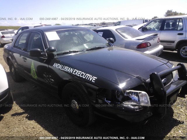 2FAHP71WX7X128306 - 2007 FORD CROWN VICTORIA POLICE INTERCEPTOR BLACK photo 1