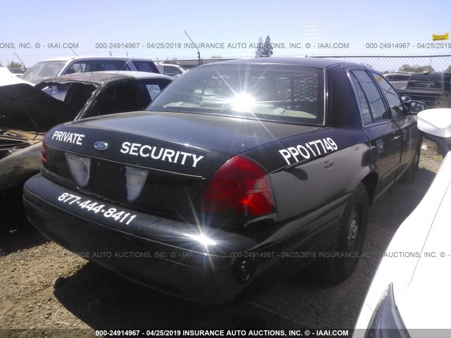 2FAHP71WX7X128306 - 2007 FORD CROWN VICTORIA POLICE INTERCEPTOR BLACK photo 4