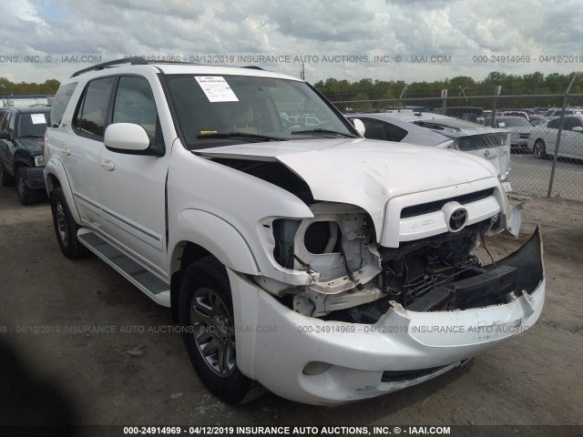 5TDZT34A57S290181 - 2007 TOYOTA SEQUOIA SR5 WHITE photo 1