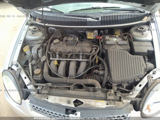 1B3ES26C63D164591 - 2003 DODGE NEON SE SILVER photo 10