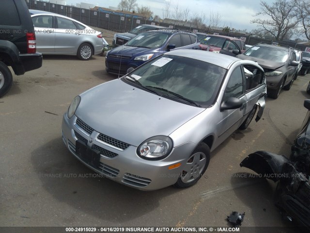 1B3ES26C63D164591 - 2003 DODGE NEON SE SILVER photo 2