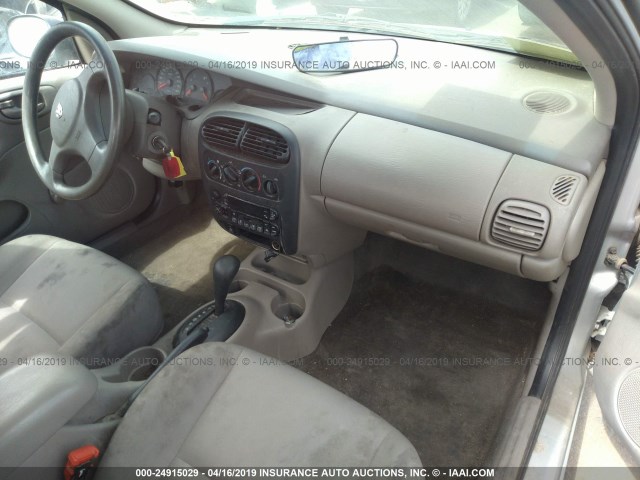 1B3ES26C63D164591 - 2003 DODGE NEON SE SILVER photo 5