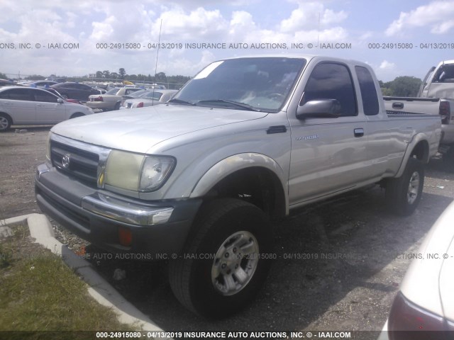 4TASN92N3YZ648345 - 2000 TOYOTA TACOMA XTRACAB PRERUNNER GOLD photo 2