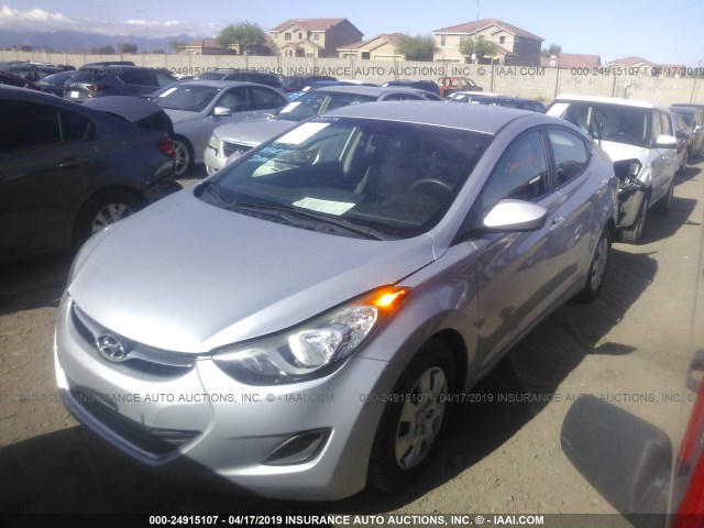 5NPDH4AE6DH161022 - 2013 HYUNDAI ELANTRA GLS/LIMITED SILVER photo 2