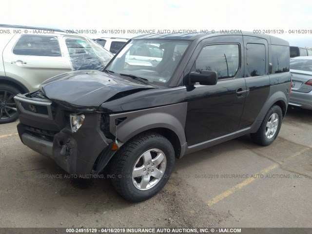 5J6YH27564L031437 - 2004 HONDA ELEMENT EX GRAY photo 2