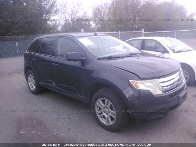 2FMDK36C17BA50408 - 2007 FORD EDGE SE BLACK photo 1