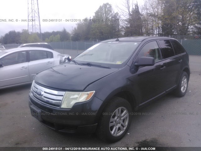 2FMDK36C17BA50408 - 2007 FORD EDGE SE BLACK photo 2