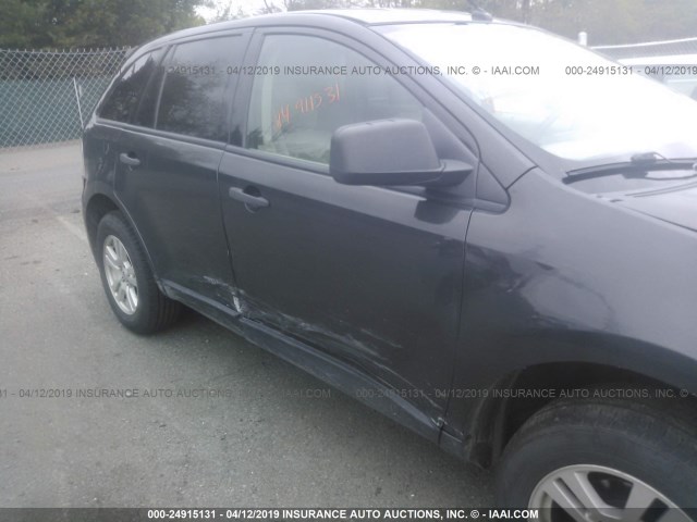 2FMDK36C17BA50408 - 2007 FORD EDGE SE BLACK photo 6