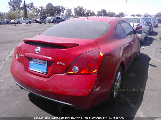 1N4AL24E28C259067 - 2008 NISSAN ALTIMA 2.5S RED photo 4