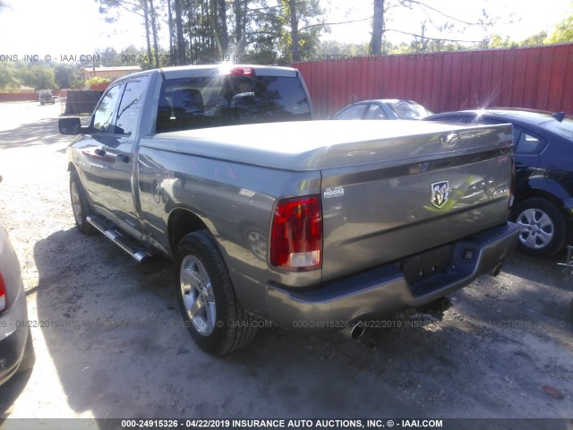 1C6RD7FT0CS203640 - 2012 DODGE RAM 1500 ST GRAY photo 3