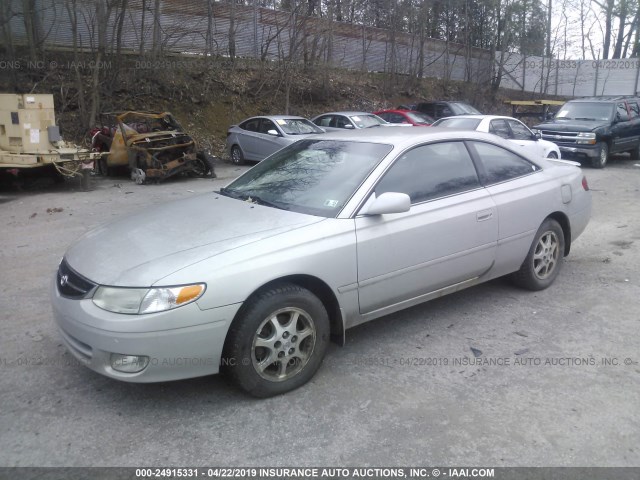 2T1CG22P71C520430 - 2001 TOYOTA CAMRY SOLARA SE GRAY photo 2