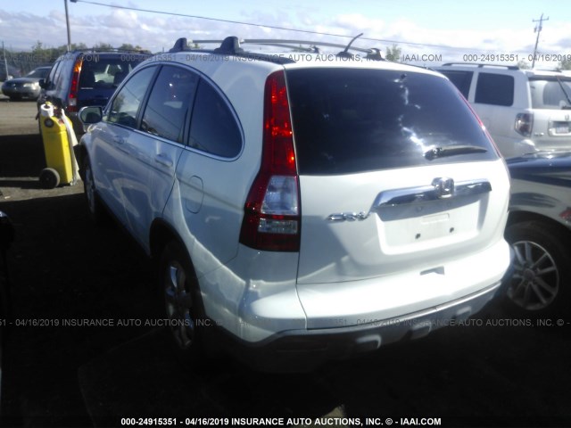 JHLRE48798C049583 - 2008 HONDA CR-V EXL WHITE photo 3