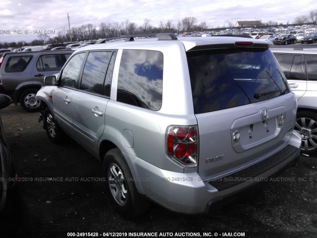 5FNYF18268B052145 - 2008 HONDA PILOT VP SILVER photo 3