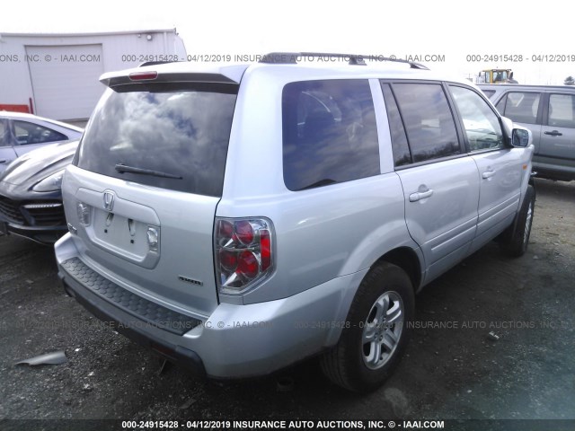 5FNYF18268B052145 - 2008 HONDA PILOT VP SILVER photo 4