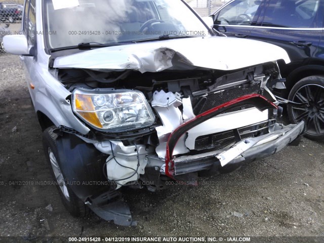 5FNYF18268B052145 - 2008 HONDA PILOT VP SILVER photo 6