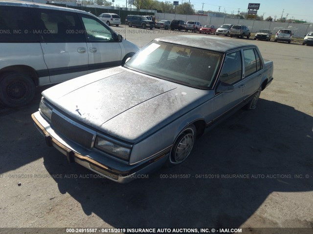 1G4HR54C0LH557745 - 1990 BUICK LESABRE LIMITED Light Blue photo 2