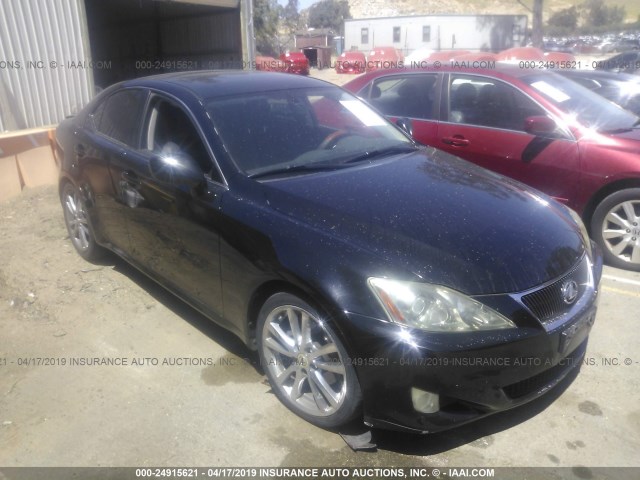 JTHBK262272040973 - 2007 LEXUS IS 250 BLACK photo 1