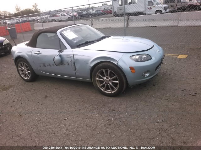 JM1NC25F980146396 - 2008 MAZDA MX-5 MIATA BLUE photo 1