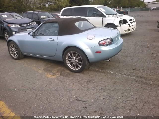 JM1NC25F980146396 - 2008 MAZDA MX-5 MIATA BLUE photo 3