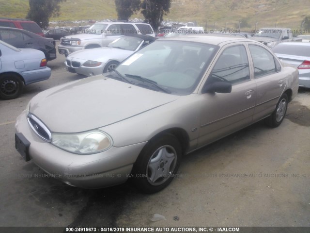 1FALP6535WK166936 - 1998 FORD CONTOUR GL/SPORT/LX BEIGE photo 2