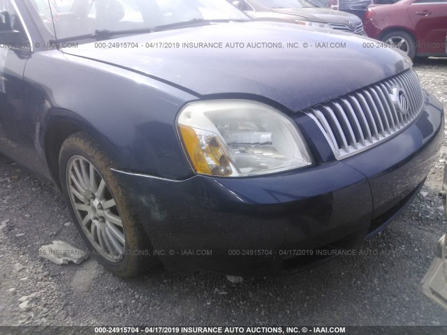 1MEHM42197G613027 - 2007 MERCURY MONTEGO PREMIER BLUE photo 6