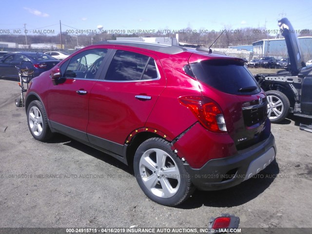 KL4CJESB6FB262439 - 2015 BUICK ENCORE RED photo 3