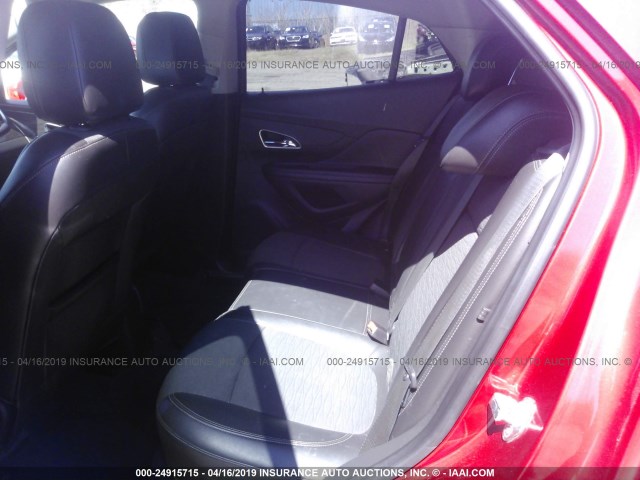 KL4CJESB6FB262439 - 2015 BUICK ENCORE RED photo 8