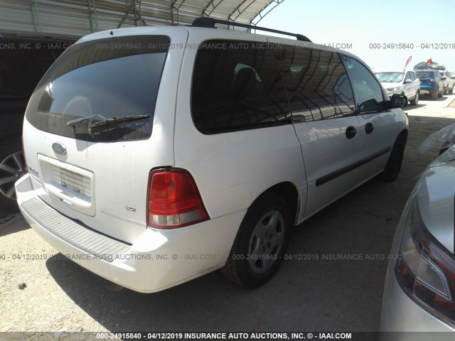 2FMZA51696BA61273 - 2006 FORD FREESTAR SE WHITE photo 4