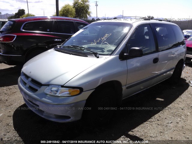 2P4FP25B8XR270813 - 1999 PLYMOUTH VOYAGER GRAY photo 2