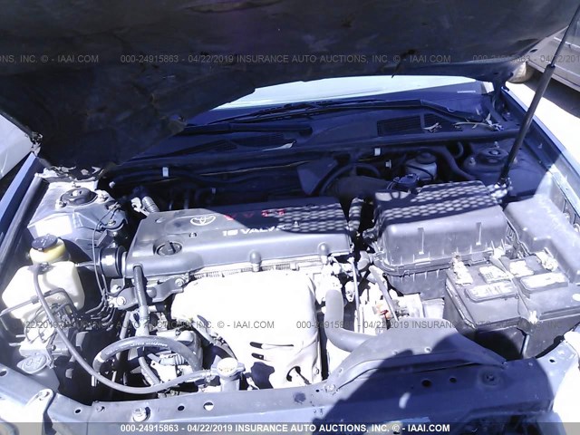 4T1BE32K32U510747 - 2002 TOYOTA CAMRY LE/XLE/SE BLUE photo 10