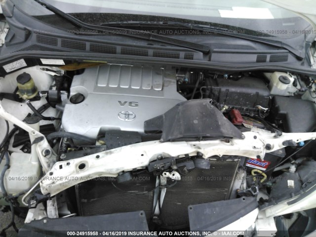 5TDZK23C67S018383 - 2007 TOYOTA SIENNA CE/LE WHITE photo 10