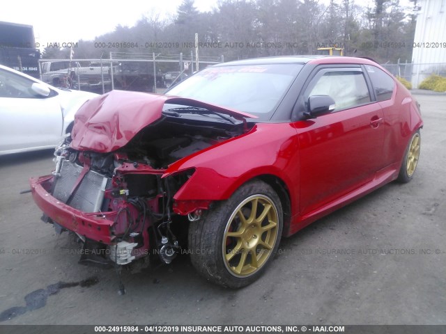 JTKJF5C75D3051953 - 2013 TOYOTA SCION TC წითელი ფოტო 2