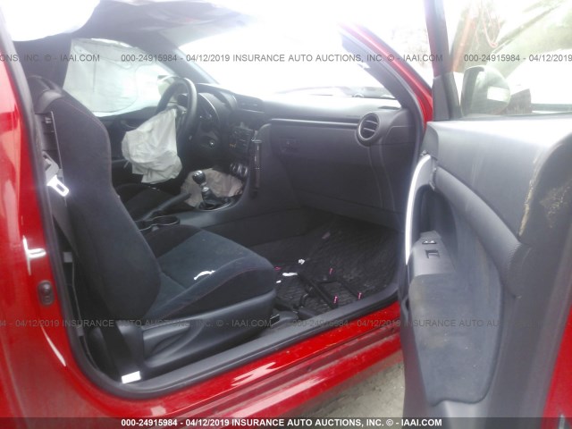 JTKJF5C75D3051953 - 2013 TOYOTA SCION TC წითელი ფოტო 5
