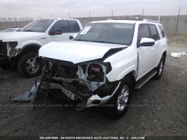 JTEBU5JR5G5381537 - 2016 TOYOTA 4RUNNER SR5 PREM/LTDL/TRAIL/TRD WHITE photo 2