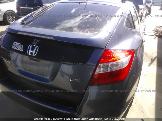 5J6TF1H58CL004957 - 2012 HONDA CROSSTOUR EXL BLUE photo 4